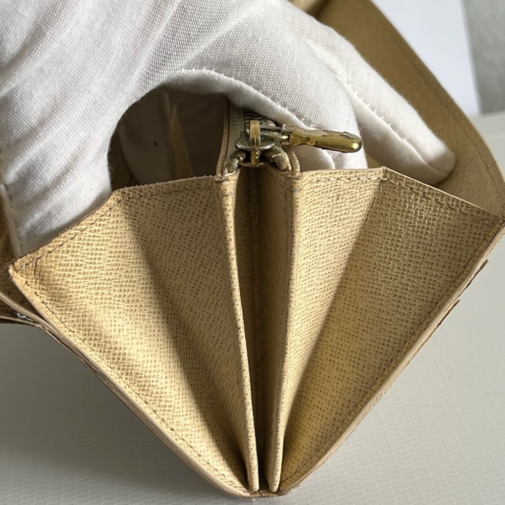 Louis Vuitton Damier Azur Sarah Wallet –Damier Azur Canvas Authentic Long Wallet - Picture 9 of 13